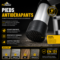 Échelle Télescopique Pliante en Aluminium – EN131 – 5 m – Charge 150 kg