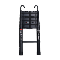 Échelle Télescopique en Aluminium avec Crochets – 3,8 m – EN131 – Charge 150 kg